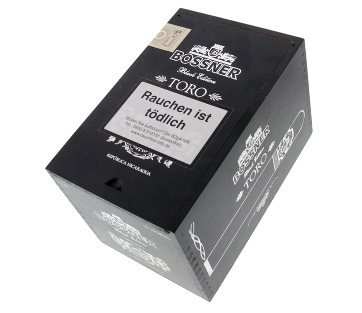 Коробка Bossner Black Edition Toro на 25 сигар